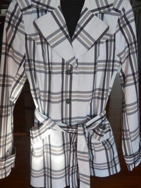 FADED GLORY Plaid Waterproof jacket  Size 6